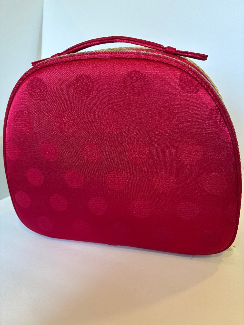 Estée Lauder “Joy Unwrapped” Holiday 2025 Train Case / Makeup Bag — Red Polka Do